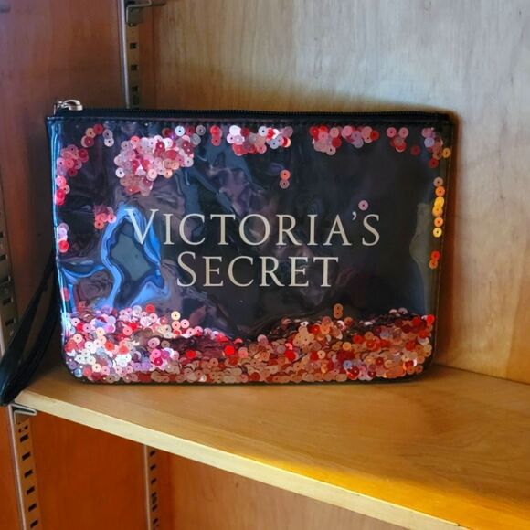 Victoria's Secret Sequin large wristlet - Picture 1 of 3